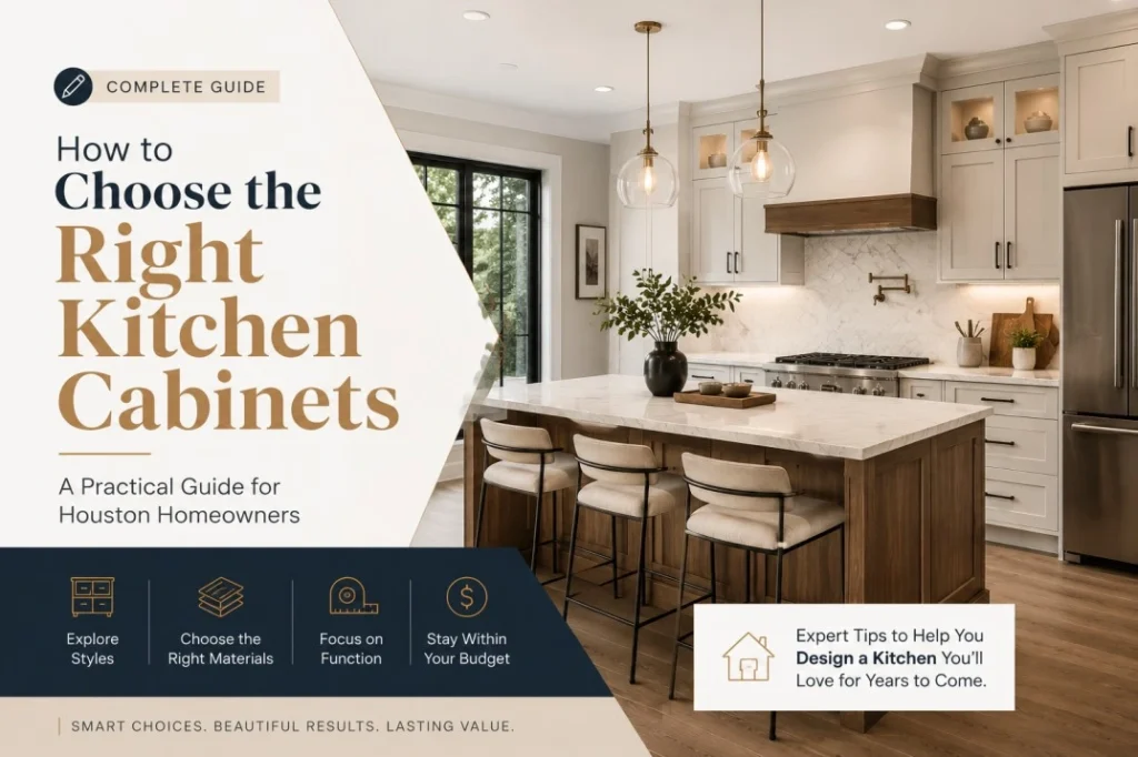How to Choose the Right Kitchen Cabinets: A Practical Guide for Houston Homeowners